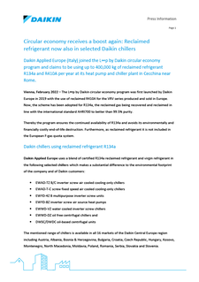 Press Information Loop by Daikin_Reclaimed refrigerant now also in selected Daikin chillers.pdf